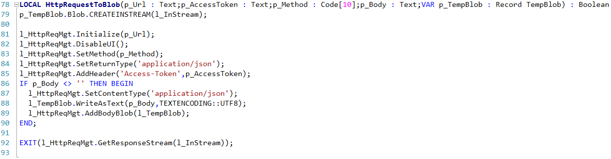 HTTP GET request function calling Pushbullet devices API